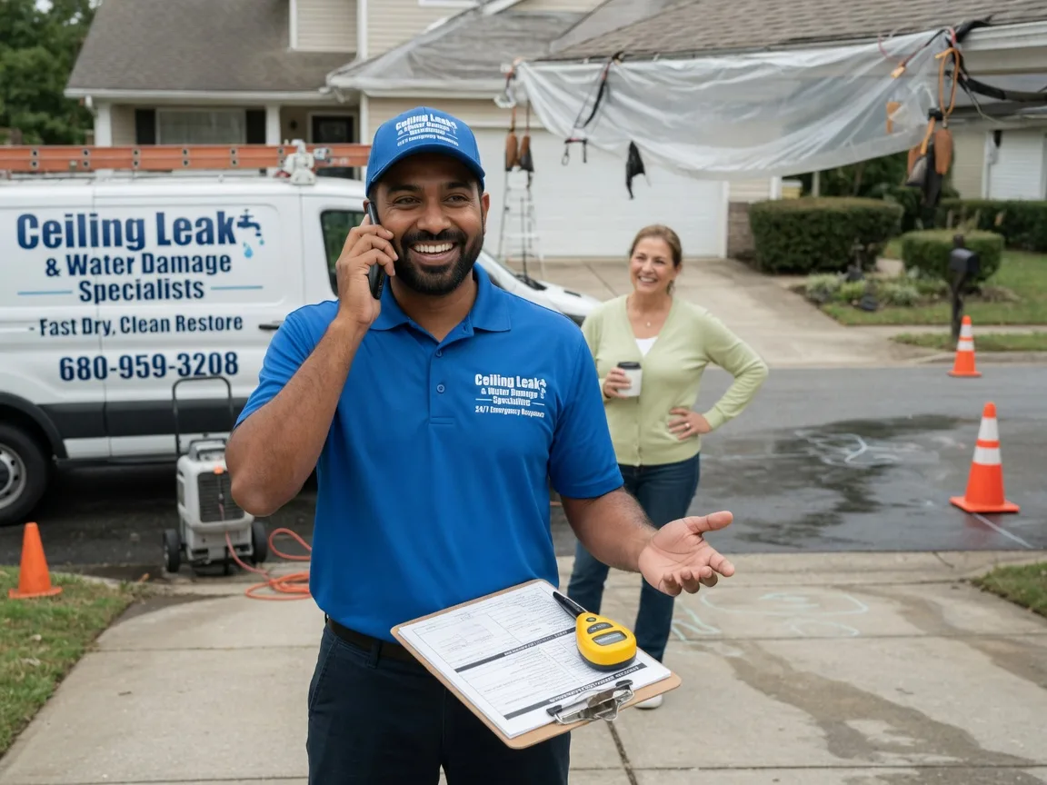 Ceiling Leak Cleanup Weddington, NC FAQs